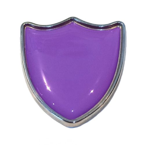 Purple shield badge